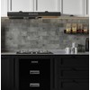 COLAMO Luxury 10 Sheet Thicker Rigid Dark Concrete Gray Peel