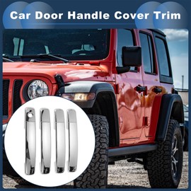 INFINAUTO Autotürgriffabdeckung, Seitentürgriffabdeckung für Nissan Navara Frontier D40 2006-2009 ABS Silberton, 1 Set