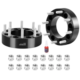 Richeer 8x6.5 to 8x180 Wheel Adapters for 1999-2010 Silverado Sierra 2500 3500 Yukon XL Savana, 2 inch 8x165.1mm to 8x180mm Wheel Adapter with M14x1.5 Studs & 126.15mm Center Bore