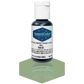AmeriColor, Sage, 0.75 Ounce Bottle, Soft Gel Paste Food Color