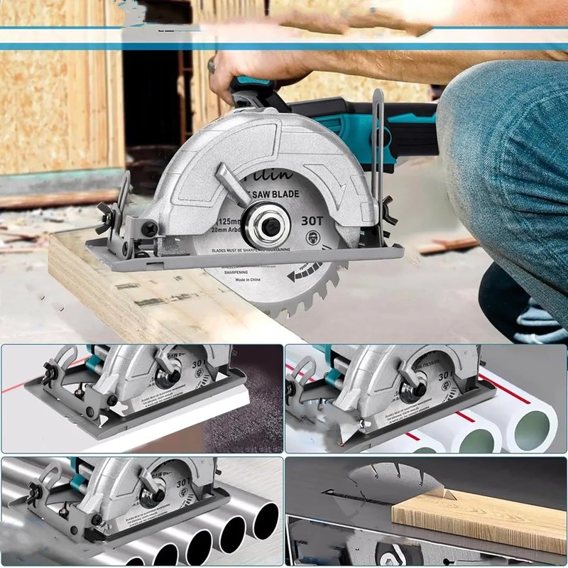 5 Inch Compact Brushless Circular Saw for Makita 18V Battery,