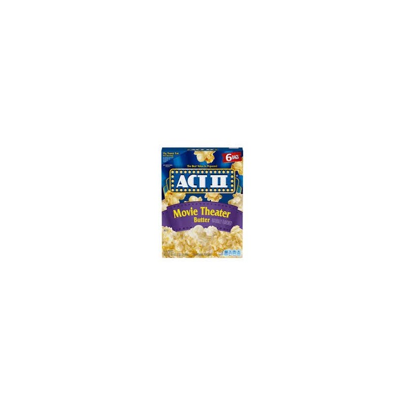 Microwave Popcorn Act II Movie Theatre Butter 8.25 oz