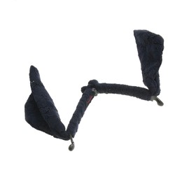 VingTAINE H-593-NY Lace, Cross Ribbon, Banana Clip, Hair Accessories, Simple, Office, Navy