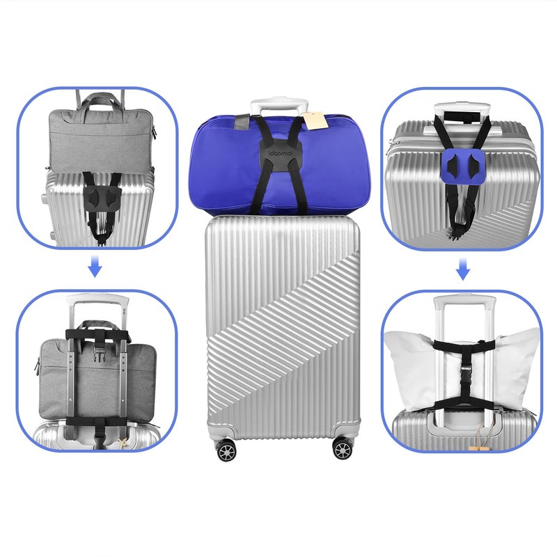 Luggage Straps Bag Bungee， Luggage Straps Suitcase Adjustable Belt，Add a