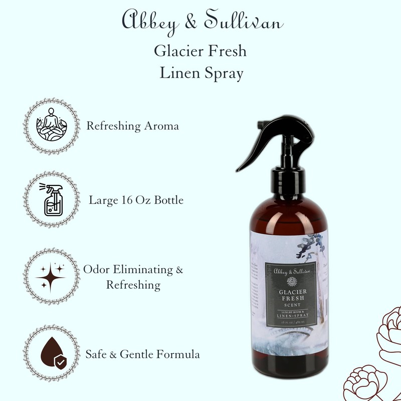 Abbey & Sullivan Linen Spray, Glacier Fresh, 16 oz.