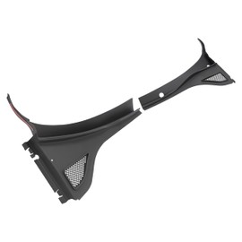 HECASA Front Windshield Wiper Cowl Panel Cover Compatible with 2012-2020 Volkswagen Passat Replace for 561819403A9B9 561819404A9B9 Window Wiper Cowl Vent Grille Black Plastic Driver + Passenger Side