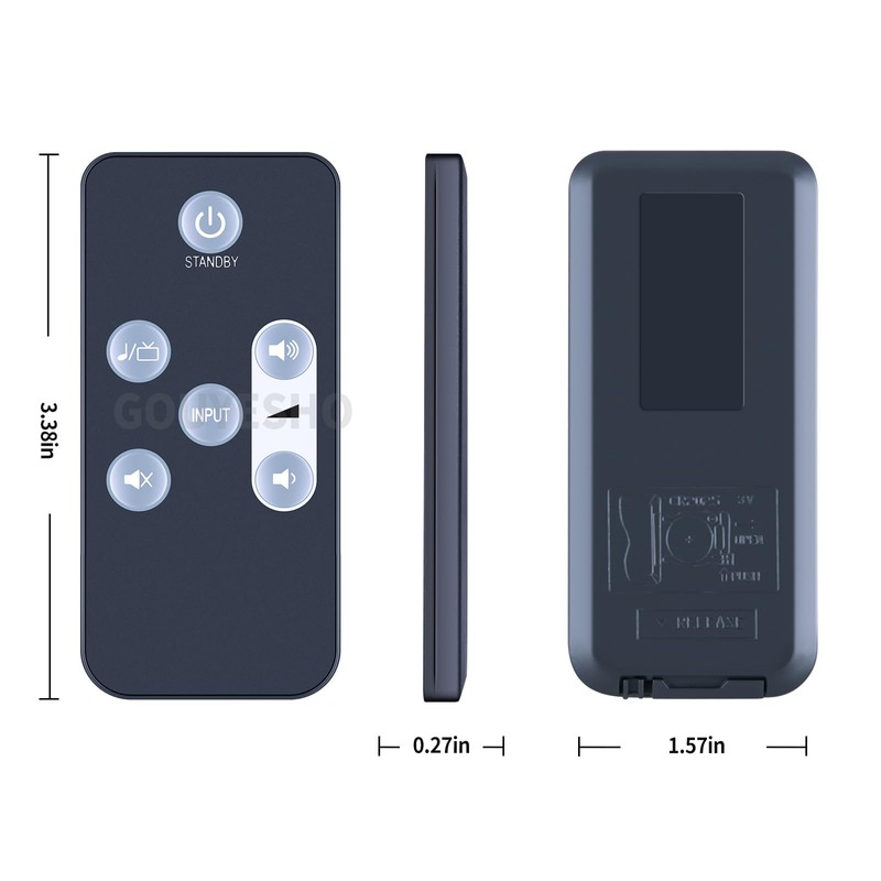 PZL New Replacement Remote Control for Boston Acoustics Soundbar Tvee