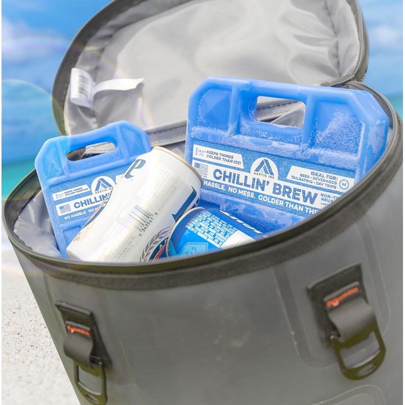 ARCTIC ICE Chillin' Brew Series, Long Lasting Reusable Ice Pack,