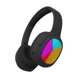 Laser Kids Bluetooth 5.4 Wireless Headphones with RGB Lights, Foldable, Safe Volume Limited to 85dB, Built in Mic - Supports USB C Charging, AUX and Micro SD (Black)