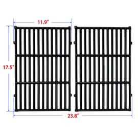 Direct Store DC130 17.5" 7638 2pk Cast Iron Cooking Grill Grates Replacement for Weber Spirit 300, 310, 320 Series, Spirit 700, Genesis Silver B/C, Genesis Gold B/C, Genesis Platinum B/C Gas Grills