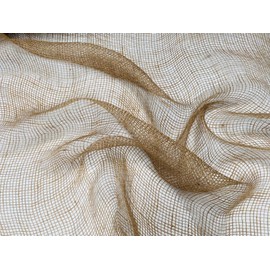 Hessian Scrim Netting Jute Fabric Sacking Material - Fine Natural Burlap Raffia Garden Net - 100cm Wide (1)