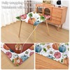 Amonsa Thanksgiving Table Cloths Fitted Cloth Tablecloths with Elastic：Washable Spandex