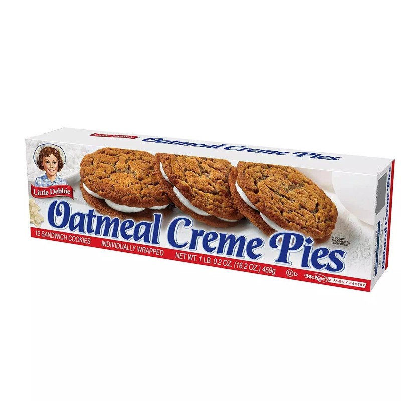 Little Debbie Oatmeal Creme Pies, 4 Boxes, 12 Oatmeal Pies