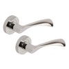 Excel Architectural XL3840 Aztec Passage Door Handles on Round Rose,