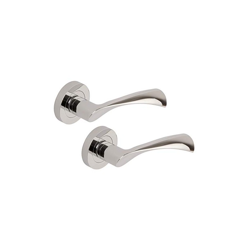 Excel Architectural XL3840 Aztec Passage Door Handles on Round Rose,