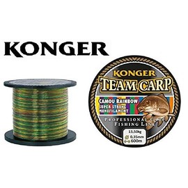 Konger Team Carp Camou Rainbow Fishing Line 600 m Spool Monofilament Carp Line (0.35 mm / 13.50 kg)