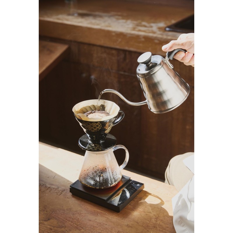 HARIO VDC-02-SPB Ceramic Dripper 02 Cloisonne Black, For 1 -