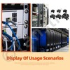 Tanstic 48Pcs Cage Nuts Snap-in Cage Nuts Rack Mount Cage