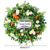 Easter Carrot Wreath Daisy Eucalyptus Wreath Indoor Outdoor Happy Easter