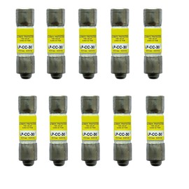 10-Pack New LP-CC-30 LP-CC-30A LP-CC 30A 600Vac Class CC Time Delay Fuse, LP-CC-30 Time-Delay Cartridge Fuses