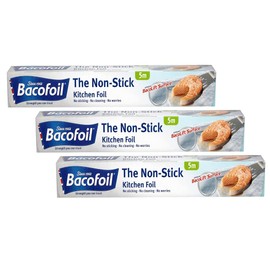 3 x 5 Meters x 30 centimetres Non Stick Kitchen Foil Easy to Use Cooking Baking Roasting Freezing Hot Food Ergonomic