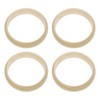 Penta Angel Wood Bangle Bracelets 4Pcs 2.83inch Unfinished Natural Round