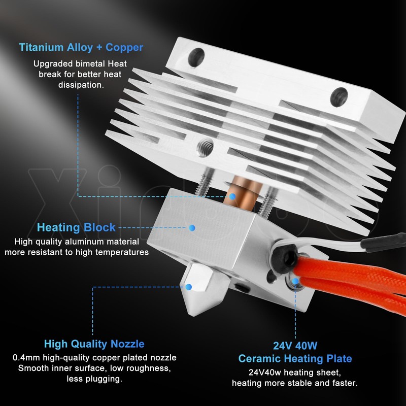 3D Printer Hotend Neptune 3 Pro Hot End for Neptune