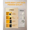 Lyridz Amber Night Light with Motion Sensor, 1-150LM Dimmable Plug-in