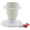 E27 Batten Bulb Holder (lampholder) in Off-White for Ceiling or