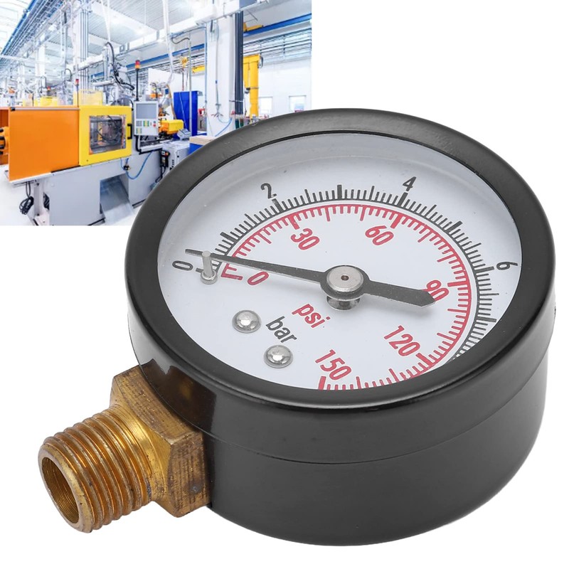 Manometro, 0‑10 Bar 0‑150 Psi Conexión G1/4in Medidor De Presion
