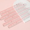 BAYTORY 6 Pieces Clear Plastic Rulers 12 Inch Transparent Acrylic