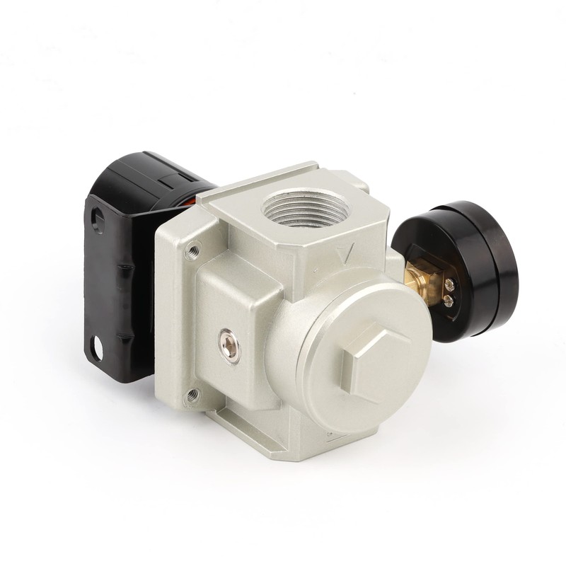 SNS Air Compressor Pressure Regulator With Bracket and Gauge Female