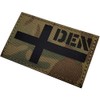 Denmark Flag Reflective Patch DIY Tactical Military Moral IR Infrared