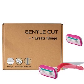 GENTLE CUT - 5-blade women's razor - Perfect for daily wet shaving, easy blade change - Ideal for the modern woman - Gentle and efficient shave