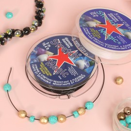 Stretch Magic Bead & Jewelry Cord - Strong & Stretchy, Easy to Knot - Clear Color - 0.6mm Diameter - 10-Meter (32.8 ft) Spool - Elastic String for Making Beaded Jewelry