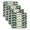 LAGO TERRA Set of 4 Leaf Print Drinks Coasters in