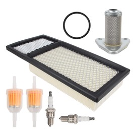 Carbhub 72144G01 Air Filter 26591G01 Oil Filter 72084-G01Fuel filter Spark Plug Kit for for EZGO TXT, Medalist 4 Cycle 295cc 350cc Golf Cart 1994-2005,Replace for 72144G01 72368G01 72084-G01 26591G01
