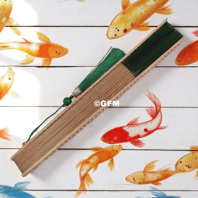 GFM® Bamboo Silk Handheld Folding Chinese Hand Fans for Summer,