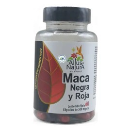 Maca Negra Y Roja C/60 Capsulas 500 Mg C/u Altus Natura Sabor Sin Sabor