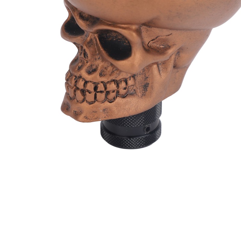 Skull Head Gear Shift Knob with 3 Adapters Cool Looking