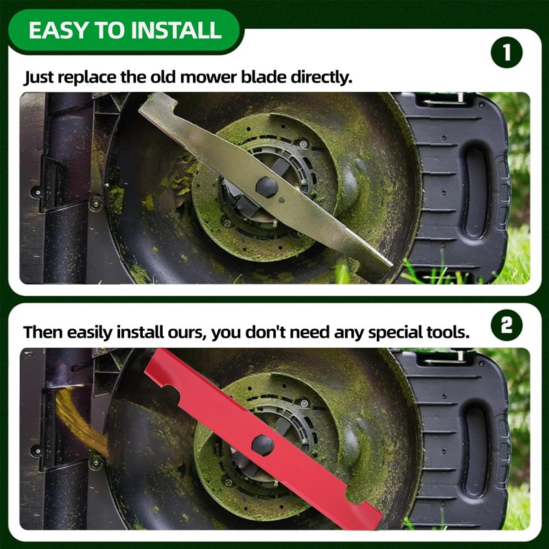 MAXPRO 3 Packs Mower Blades Mulching Blades Set for Bad
