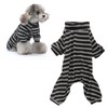 Dog Striped Pajamas Classic Black White Stripe Lightweight Full Coverage