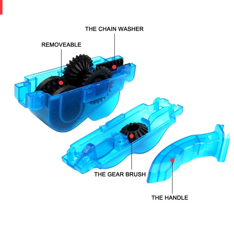 Bicycle Chain Cleaner, Bicycle Chain Cleaner Kit with Scrubber, Chain
