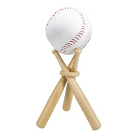 ZHTOOL Wooden Baseball Display Stand Holder (1 Pack)