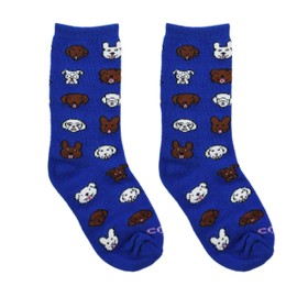 Cool Socks Kid's Novelty Crew Socks, Dogs, Puppies, Size 7-10 Years