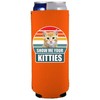 Show Me Your Kitties Slim Can Coolie (2 Pack, Orange)