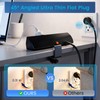 Desk Clamp Power Strip with 40W Total Fast Charging Station,