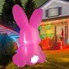 Easter Inflatable Yard Decorations-Easter Bunny Blow Up Cute Rabbits Theme