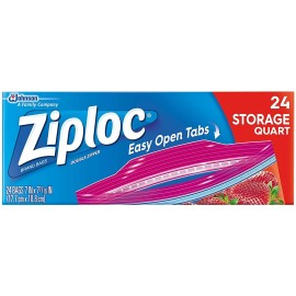 Ziploc Storage Bags with New Grip 'n Seal Technology, For Food, Sandwich,...