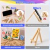 Jupwalz 24 Pack Wood Easels for Painting and Display (9